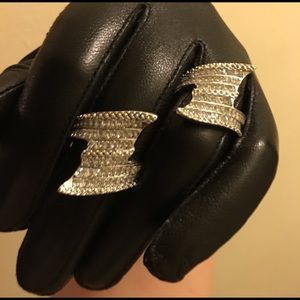 9.25 sterling silver asymmetrical ring